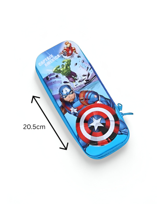 Captain America & Hulk Tin Pencil Case | Marvel Avengers Back to School Supplies Organizer | Metal Box for Boys NOVHBC-1881229.
