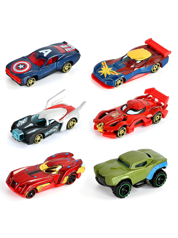 Avengers Metal Toy Cars Set of 6 TV4415.