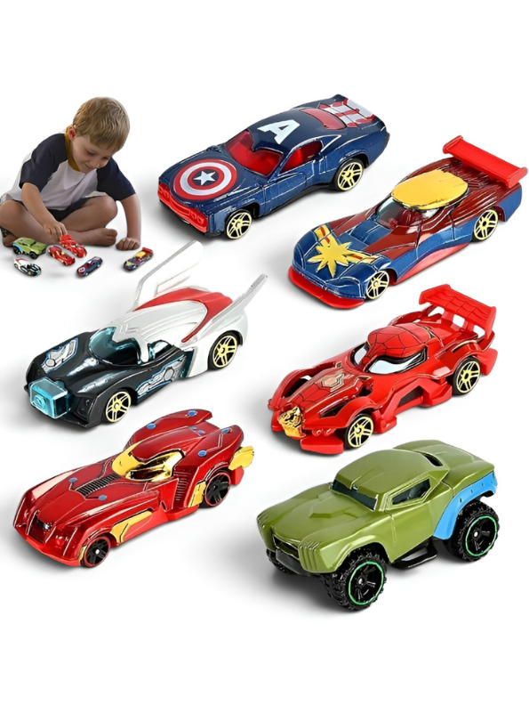Avengers Metal Toy Cars Set of 6 TV4415.