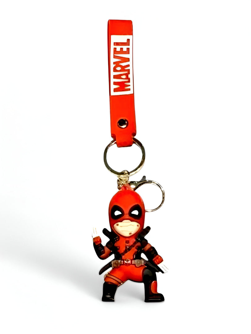 Marvel Deadpool Keychain – Cute Superhero in Action Pose Keychain NOVHBC-1881210.