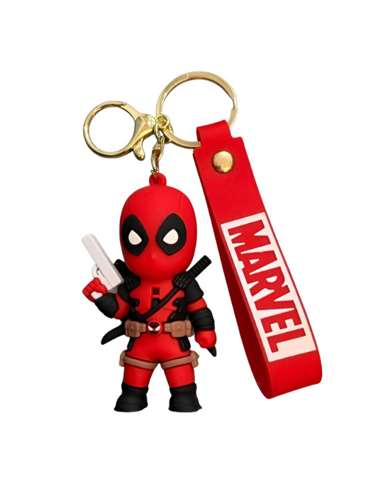 Marvel Deadpool Keychain with Gun | Cute Superhero Keychain for Fans & Collectors NOVHBC-1881210.