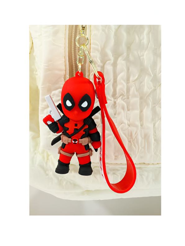 Marvel Deadpool Keychain with Gun | Cute Superhero Keychain for Fans & Collectors NOVHBC-1881210.