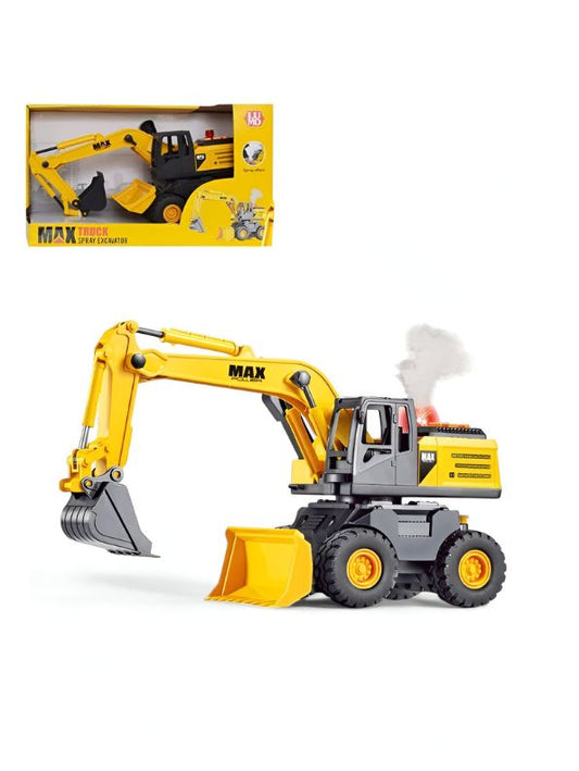 Max Truck Spray Excavator – Realistic Construction Vehicle Toy for Kids with Light, Sound & Water Spray Effect LMI11299.
