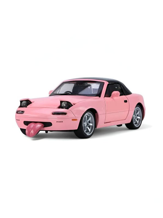 Pink - Mazda Miata MX-5 Diecast Car – 1:32 Alloy Model Toy with Pull Back Action, Openable Doors, Realistic Design – Collectible Gift for Kids & Adults TZ-OS1560.