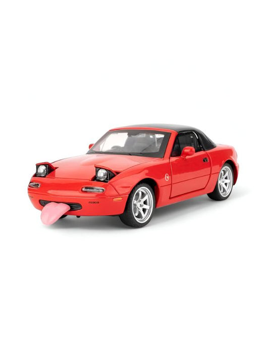 Red - Mazda Miata MX-5 Diecast Car – 1:32 Alloy Model Toy with Pull Back Action, Openable Doors, Realistic Design – Collectible Gift for Kids & Adults TZ-OS1560.