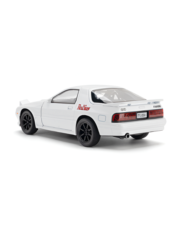 Mazda RX-7 FC3S Diecast Model Car 1:24 Scale Collectible Metal Car White TV6217.