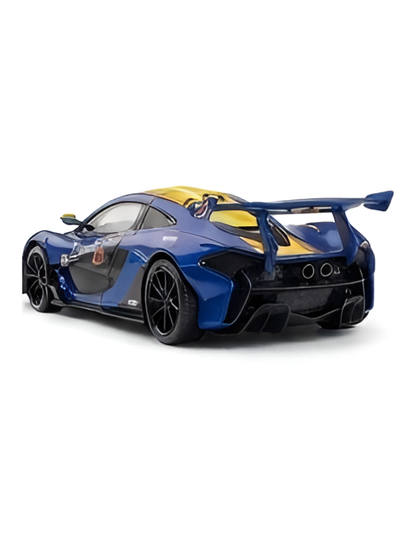 McLaren P1 GTR Diecast Car 1:22 Scale | Blue Metal Alloy Model Racing Car MD584