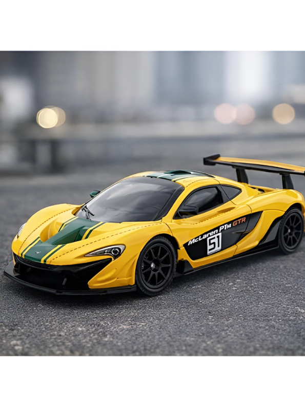 McLaren P1 GTR Diecast Car 1:22 Scale | Metal Alloy Model Racing Car MD584