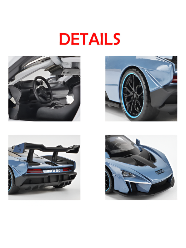 McLaren Senna Diecast Metal Car 1:32 Scale Alloy Model Supercar LMI16112.