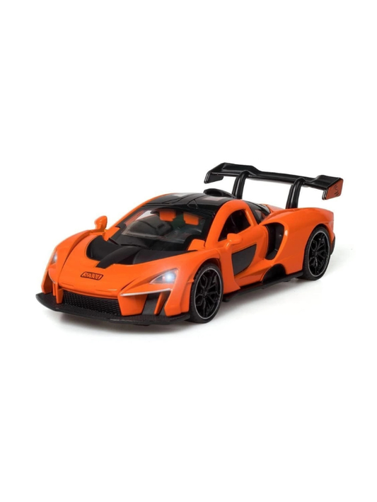 McLaren Senna Diecast Metal Car 1:32 Scale Alloy Model Supercar Orange LMI16112.