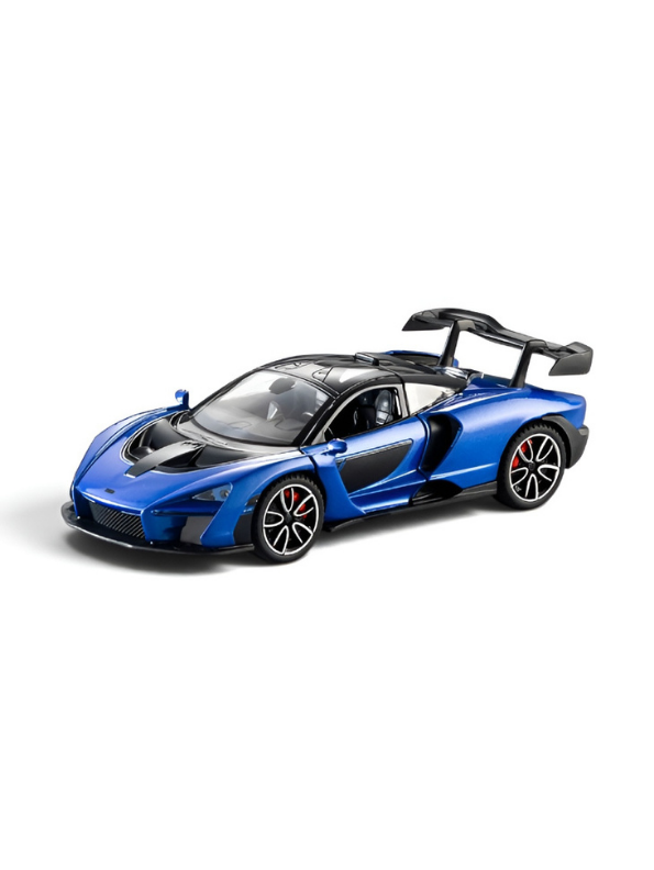 McLaren Senna Diecast Model Car | Blue  1:32 Scale Alloy Diecast Car with Acrylic Display Box MD564