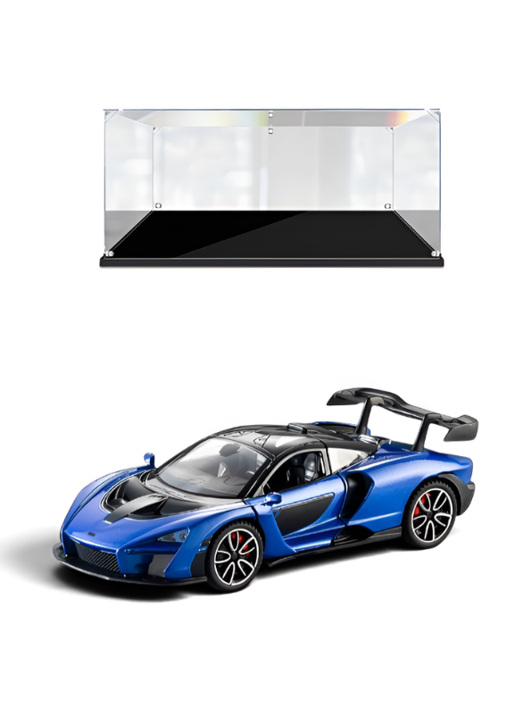 McLaren Senna Diecast Model Car | Blue  1:32 Scale Alloy Diecast Car with Acrylic Display Box MD564