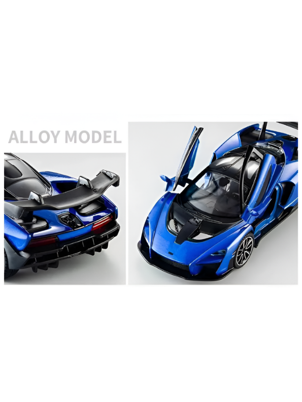 McLaren Senna Diecast Model Car | Blue  1:32 Scale Alloy Diecast Car with Acrylic Display Box MD564