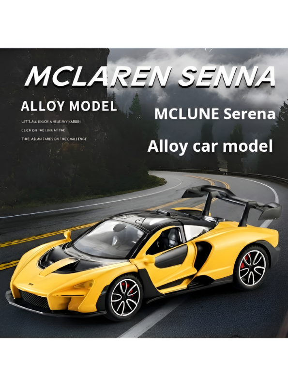 McLaren Senna Diecast Model Car | 1:32 Scale Alloy Diecast Car with Acrylic Display Box MD564