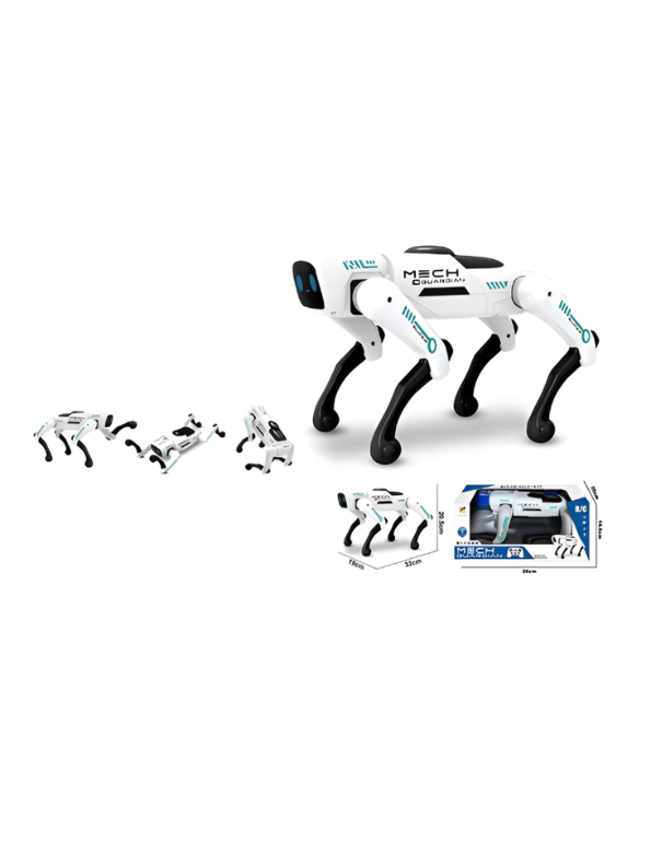 Mech Guardian AI Robot Dog with App & Remote Control, Smart Robotic Pet with LED Lights, Voice Control & STEM Learning TV5617.