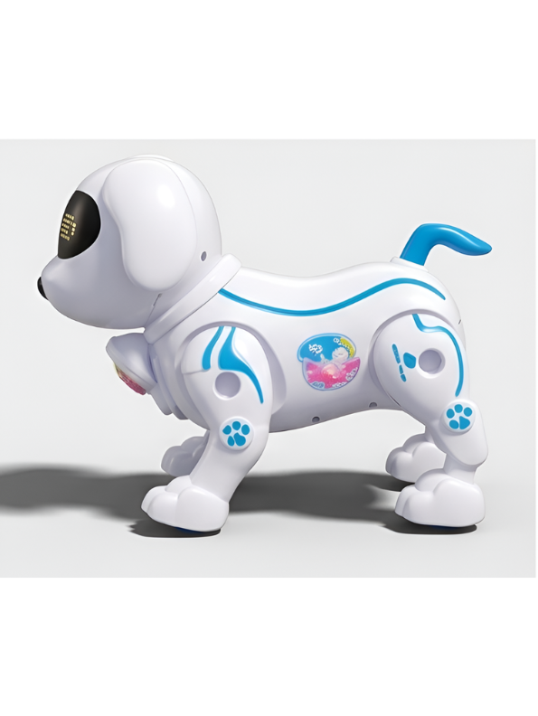 Mechanical Robot Puppy Toy – Walking Electronic Dog with Music and Colorful LED Lights TV7126