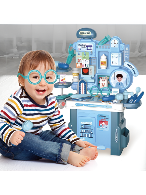 Medical Station Playset for Kids with 42 Accessories | Pretend Play Doctor Kit MD560