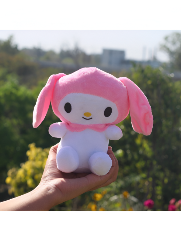 Melody Plush Doll 7-inch Sanrio Character Pink Bunny Stuffed Toy LMI12010.