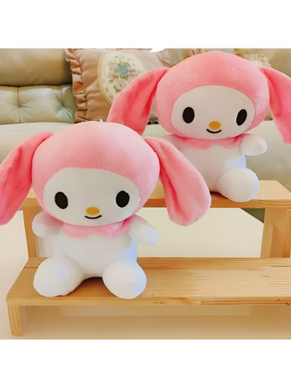 Melody Plush Doll 7-inch Sanrio Character Pink Bunny Stuffed Toy LMI12010.