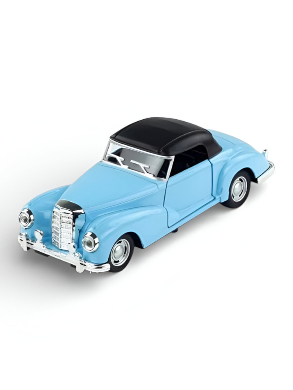 Mercedes-Benz 300S Cabriolet 1:32 Scale Diecast Model Car – Classic Luxury Vintage Collectible Replica Blue TV6530.