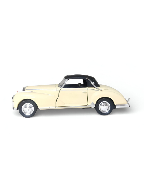 Mercedes-Benz 300S Cabriolet 1:32 Scale Diecast Model Car – Classic Luxury Vintage Collectible Replica White TV6530.