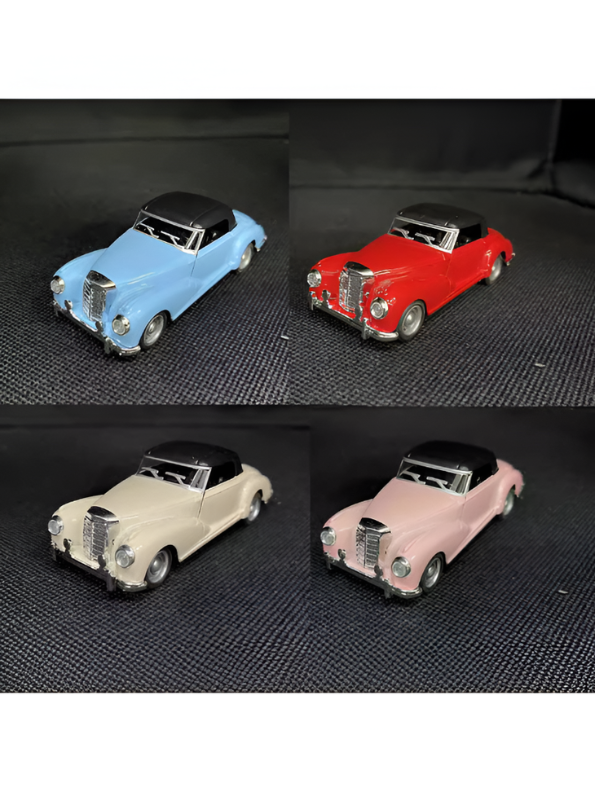 Mercedes-Benz 300S Cabriolet 1:32 Scale Diecast Model Car – Classic Luxury Vintage Collectible Replica Blue TV6530.