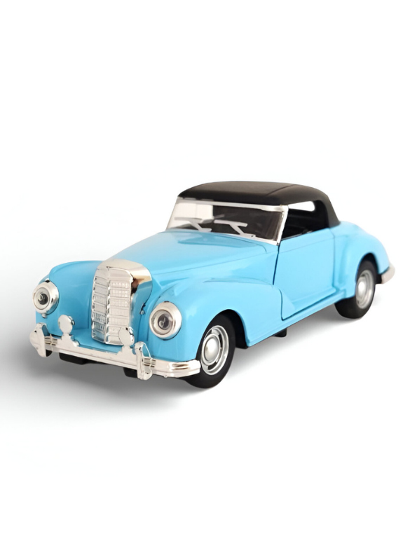 Mercedes-Benz 300S Cabriolet 1:32 Scale Diecast Model Car – Classic Luxury Vintage Collectible Replica Blue TV6530.