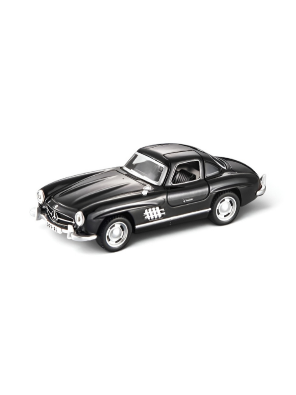 Mercedes-Benz 300SL Black Diecast Alloy Model Car 1:32 Scale with Acrylic Display Box MD26