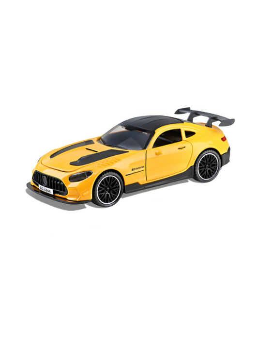 Mercedes-Benz AMG GT Diecast Car – Luxury Sports Model for Collectors & Kids Yellow Scale 1:32.LMI15732.