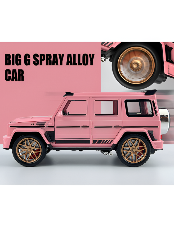 Mercedes-Benz G-Class G63 AMG Diecast Car 1:24 Scale Pink LMI15058.