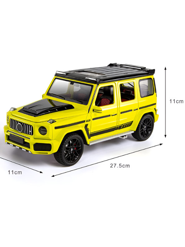 Mercedes-Benz G-Wagon Diecast SUV Model Car 1:18 Scale Collectible Car Yellow TV4744.