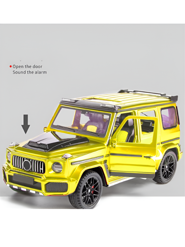 Mercedes-Benz G-Wagon Diecast SUV Model Car 1:18 Scale Collectible Car Yellow TV4744.