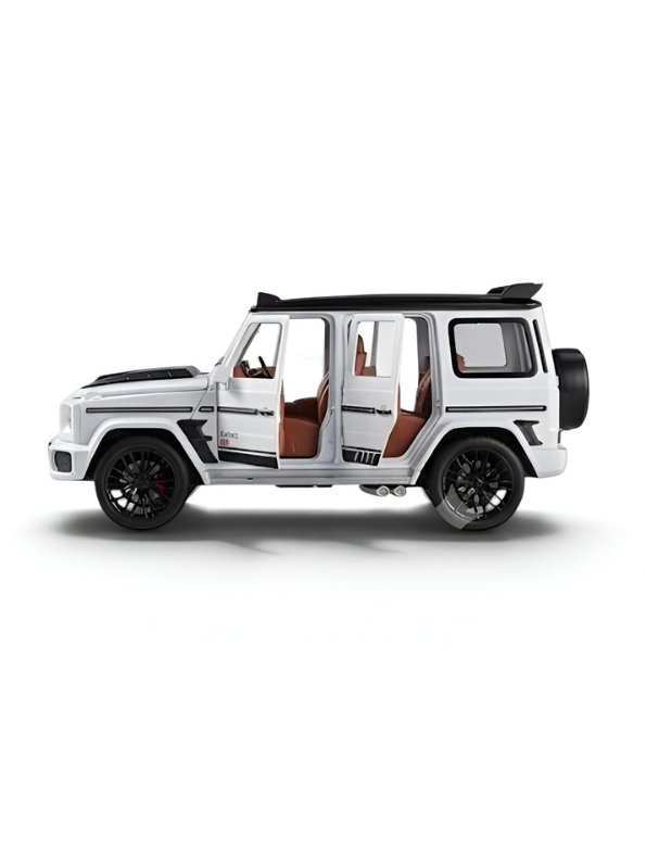 Mercedes-Benz G-Wagon Diecast SUV Model Car 1:18 Scale Collectible Car White TV4744.