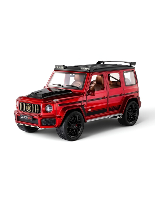 Mercedes-Benz G-Wagon Diecast SUV Model Car 1:18 Scale Collectible Car Red TV4744.