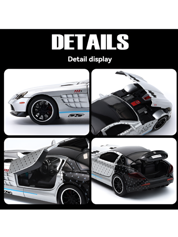 Mercedes-Benz SLR 722 S 1:32 Scale Die-Cast Metal Toy Car MD21.
