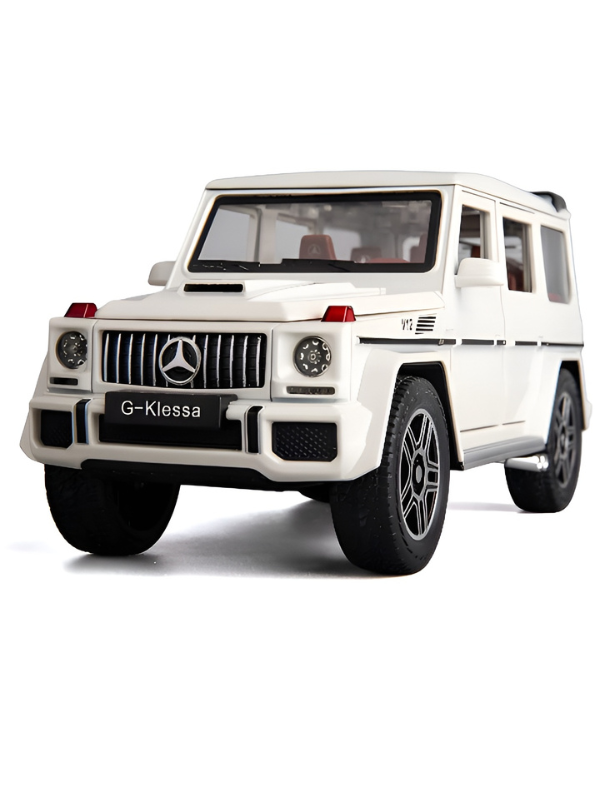 Mercedes Benz G63 Metal Model Diecast Big Car - White Scale 1:24 LMI13845.