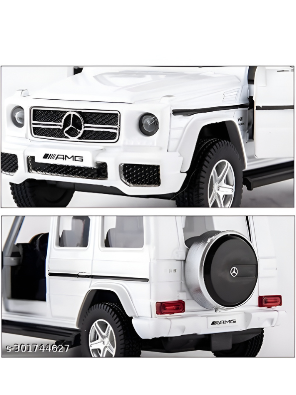 Mercedes Benz G63 Metal Model Diecast Big Car - White Scale 1:24 LMI13845.