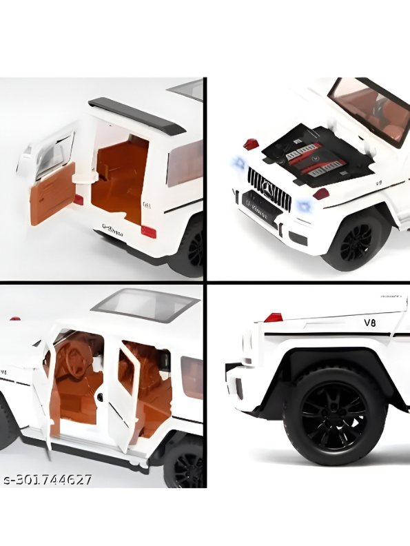 Mercedes Benz G63 Metal Model Diecast Big Car - White Scale 1:24 LMI13845.