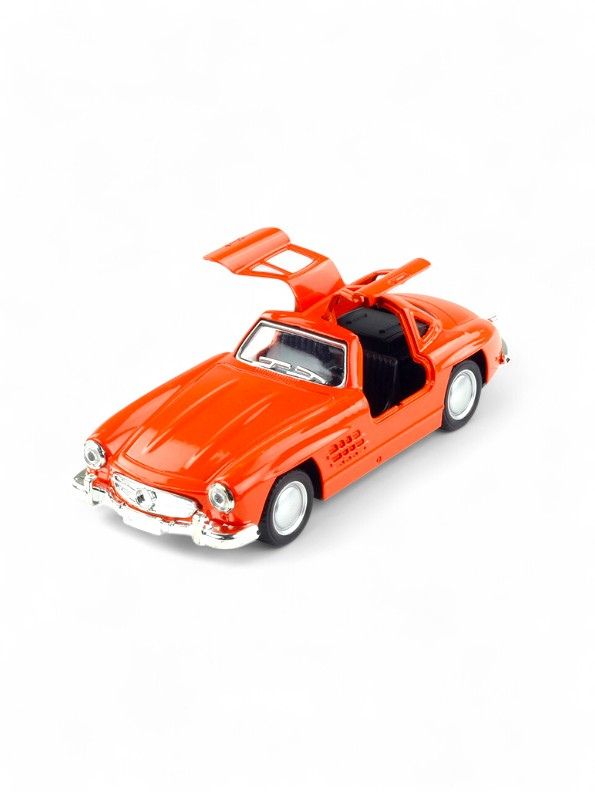 Orange - Mercedes Benz 300 SL Gullwing Metal Diecast Car Scale 1:36 TV5955.