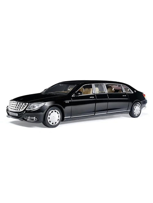 Mercedes Limousine Metal Diecast Model Car - Black - Big Size - Toyloft