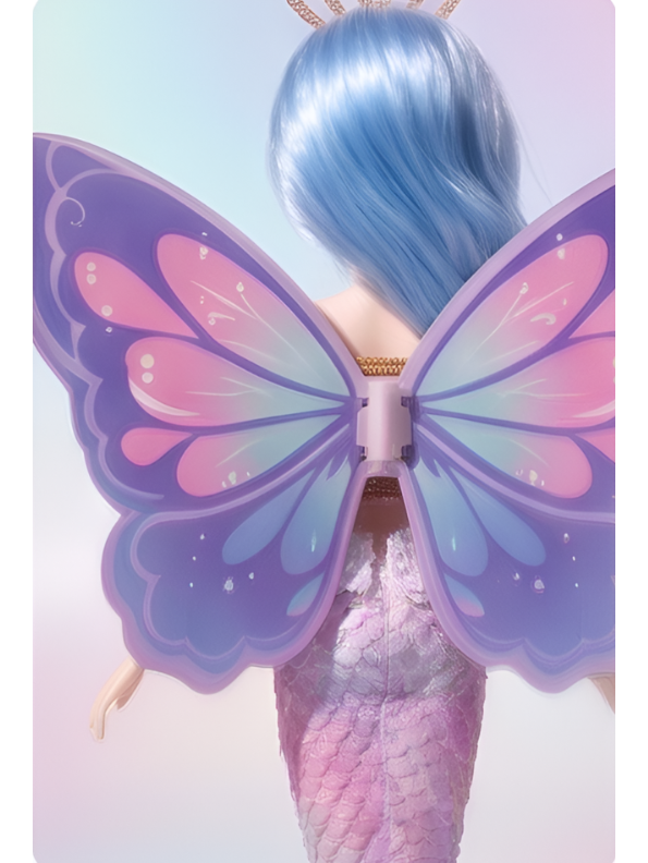 Mariah Fairy Mermaid Princess Fashion Doll - Pastel Rainbow Toy Gift for Kids NX13133