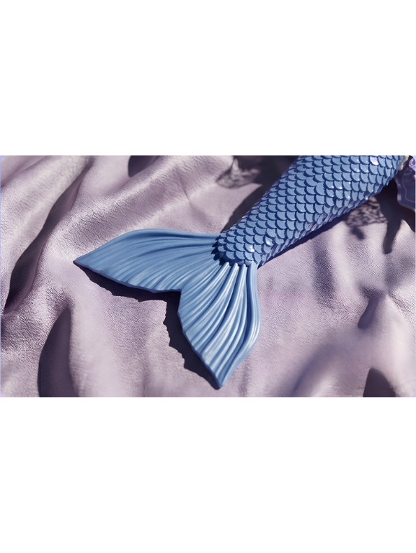 Magical Mermaid Fairy Doll Toy "Mariah" w/ Purple Butterfly Wings, Crown Princess NX13133