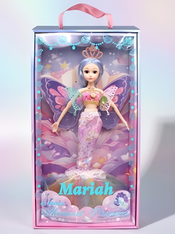 Mariah Fairy Mermaid Princess Fashion Doll - Pastel Rainbow Toy Gift for Kids NX13133