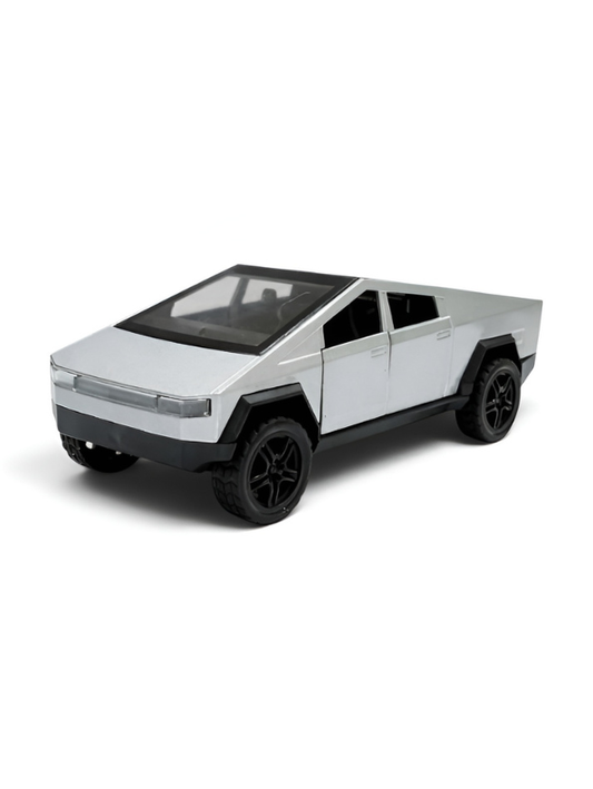Metal Cyber Pickup Truck Toy – Friction Powered Pull-Back Alloy Car Model with Realistic Details LMI15425