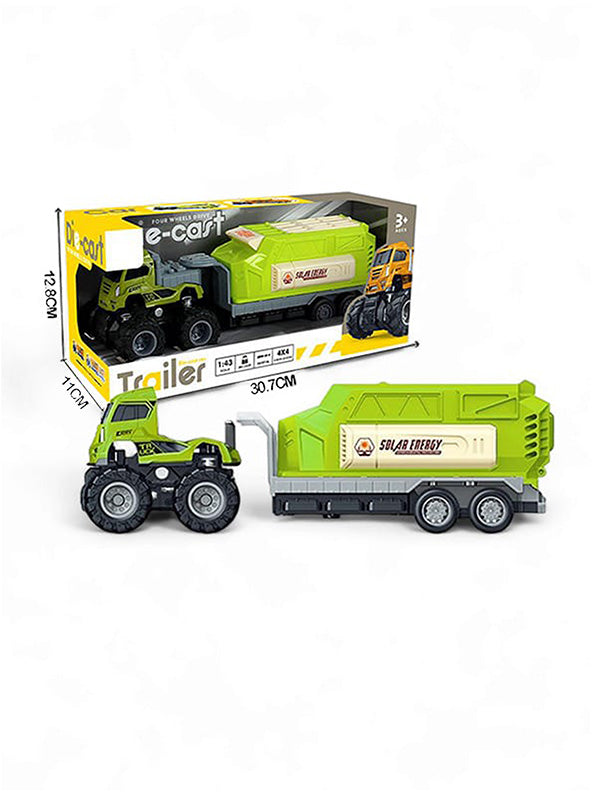 Metal Model Diecast Truck Toy For Kids - Green (L-J-5)