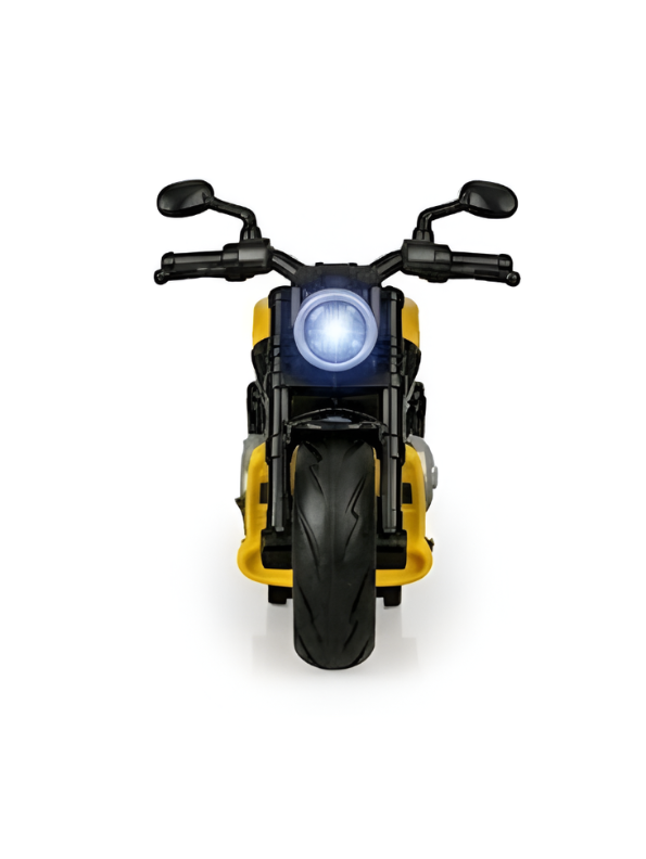 Metal Motorcycle Toy Bike with Realistic Lights & Sound Effects Yellow TV6732.