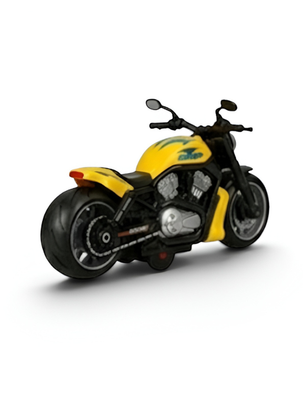 Metal Motorcycle Toy Bike with Realistic Lights & Sound Effects Yellow TV6732.