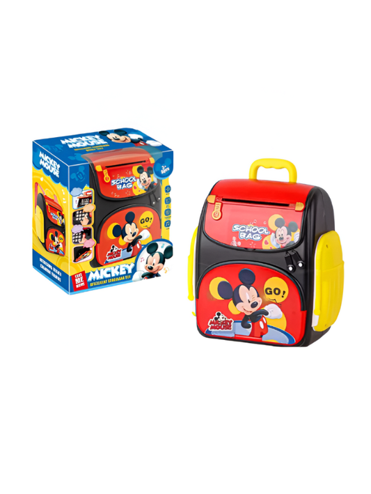 Mickey Mouse Inspired Kids Electronic ATM Piggy Bank – Fingerprint Scan, Password Keypad, Music & Lights Educational Savings Toy LMI7761.