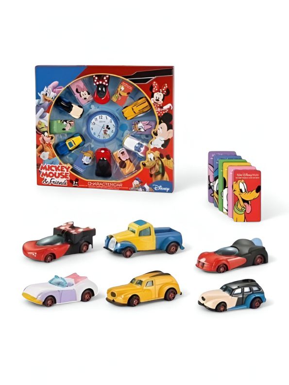 Mickey Mouse Theme 6-Pack  Cars Set – Fun Die-Cast Toy Vehicles for Kids.