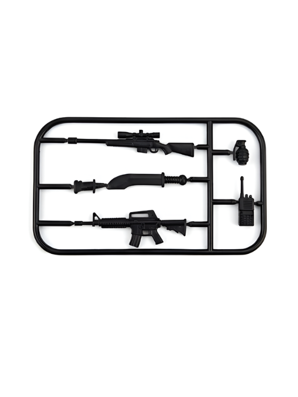Military Building Blocks Combat Toy Set with Soldier Minifigures, Toy Weapons & Army Battle Accessories LMI15836.